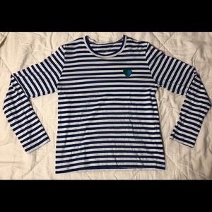 Tory Sport Striped Cotton Long Sleeve